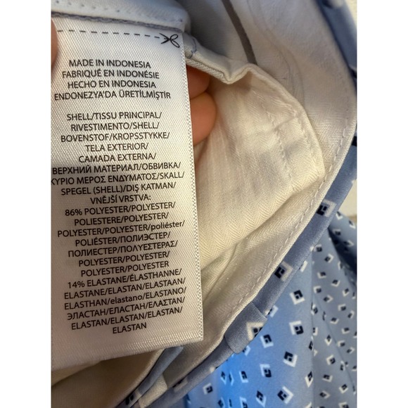 RLX Ralph Lauren Men's Shorts 34 Blue Geometric Print Flat Front Golf Casual - Picture 4 of 8